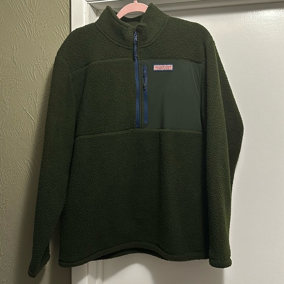 Men’s Vineyard Vines 3/4 zip Sherpa Jacket